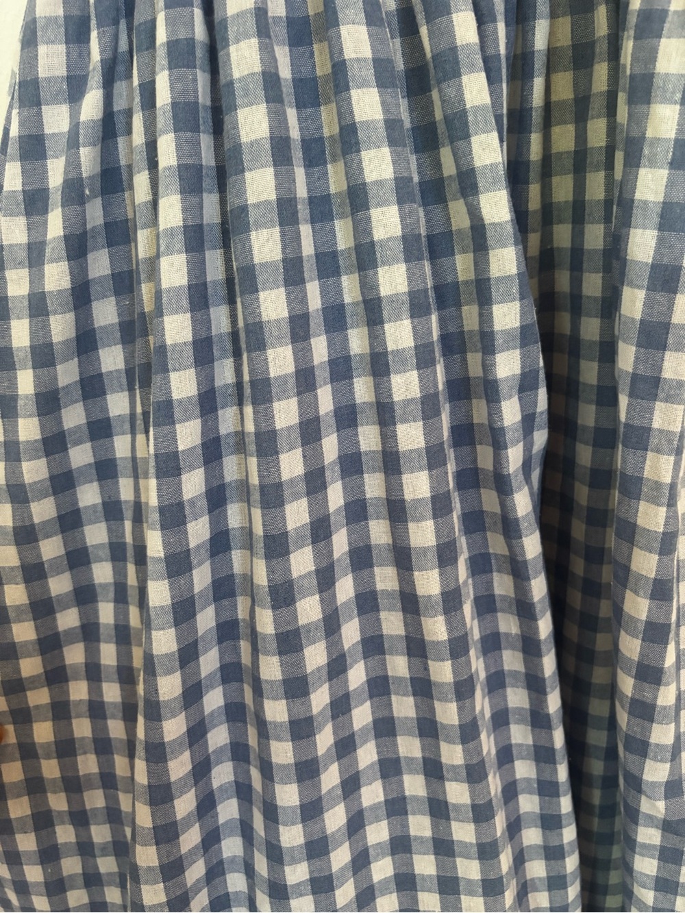 SherryRise Gingham Smocked Maxi Dress — Blue & White Gingham - Picture 4 of 5